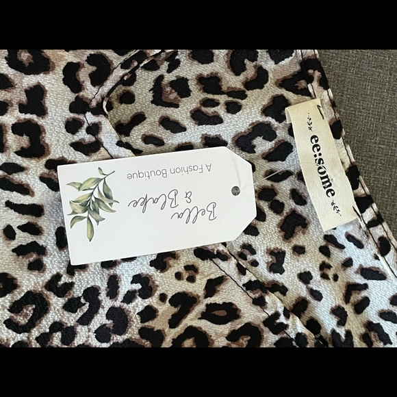 ee:some Leopard Print Tank Ruffled Shoulders - Picture 6 of 10